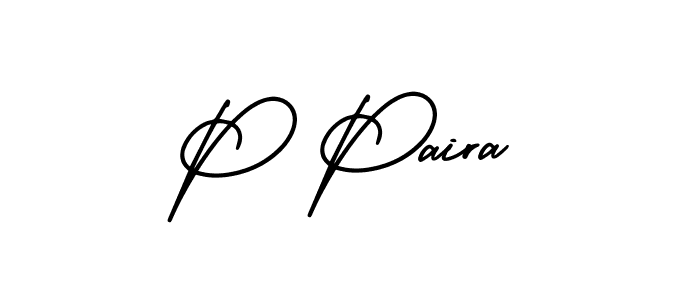 Also You can easily find your signature by using the search form. We will create P Paira name handwritten signature images for you free of cost using AmerikaSignatureDemo-Regular sign style. P Paira signature style 3 images and pictures png