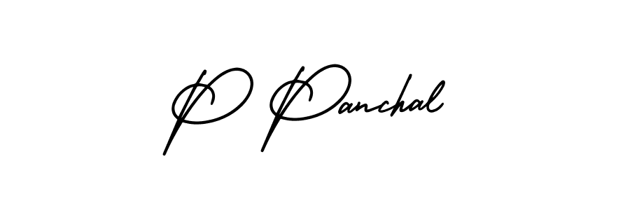 if you are searching for the best signature style for your name P Panchal. so please give up your signature search. here we have designed multiple signature styles  using AmerikaSignatureDemo-Regular. P Panchal signature style 3 images and pictures png