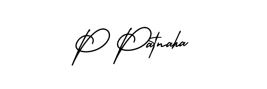 Make a beautiful signature design for name P Patnaha. With this signature (AmerikaSignatureDemo-Regular) style, you can create a handwritten signature for free. P Patnaha signature style 3 images and pictures png