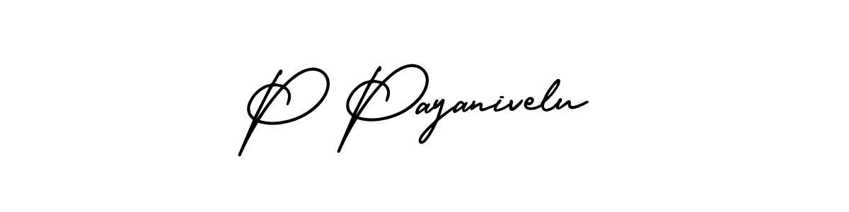 Make a beautiful signature design for name P Payanivelu. With this signature (AmerikaSignatureDemo-Regular) style, you can create a handwritten signature for free. P Payanivelu signature style 3 images and pictures png