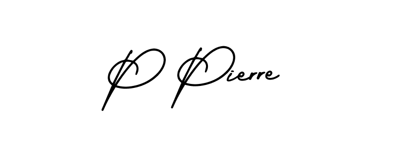 How to Draw P Pierre signature style? AmerikaSignatureDemo-Regular is a latest design signature styles for name P Pierre. P Pierre signature style 3 images and pictures png