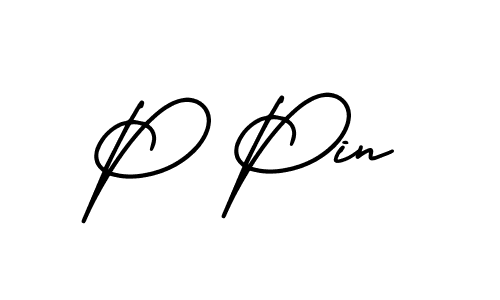 Also we have P Pin name is the best signature style. Create professional handwritten signature collection using AmerikaSignatureDemo-Regular autograph style. P Pin signature style 3 images and pictures png