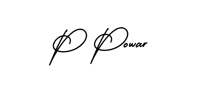 This is the best signature style for the P Powar name. Also you like these signature font (AmerikaSignatureDemo-Regular). Mix name signature. P Powar signature style 3 images and pictures png
