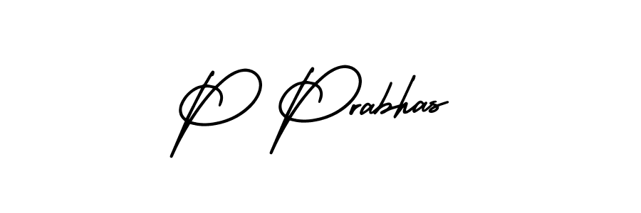 It looks lik you need a new signature style for name P Prabhas. Design unique handwritten (AmerikaSignatureDemo-Regular) signature with our free signature maker in just a few clicks. P Prabhas signature style 3 images and pictures png