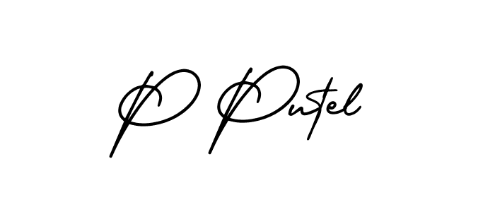 Check out images of Autograph of P Putel name. Actor P Putel Signature Style. AmerikaSignatureDemo-Regular is a professional sign style online. P Putel signature style 3 images and pictures png