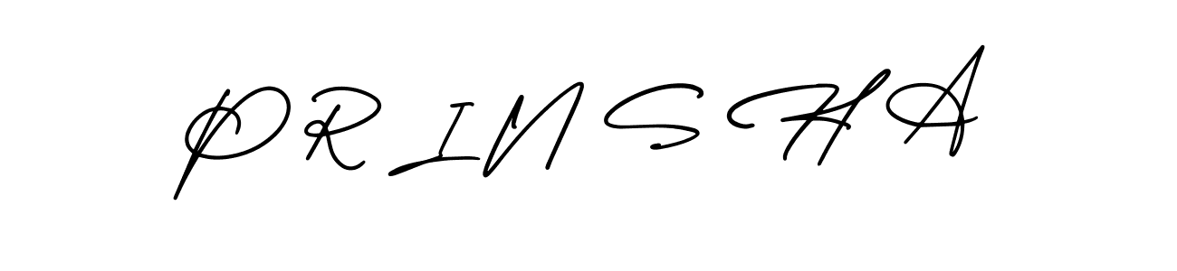 if you are searching for the best signature style for your name P R I N S H A. so please give up your signature search. here we have designed multiple signature styles  using AmerikaSignatureDemo-Regular. P R I N S H A signature style 3 images and pictures png