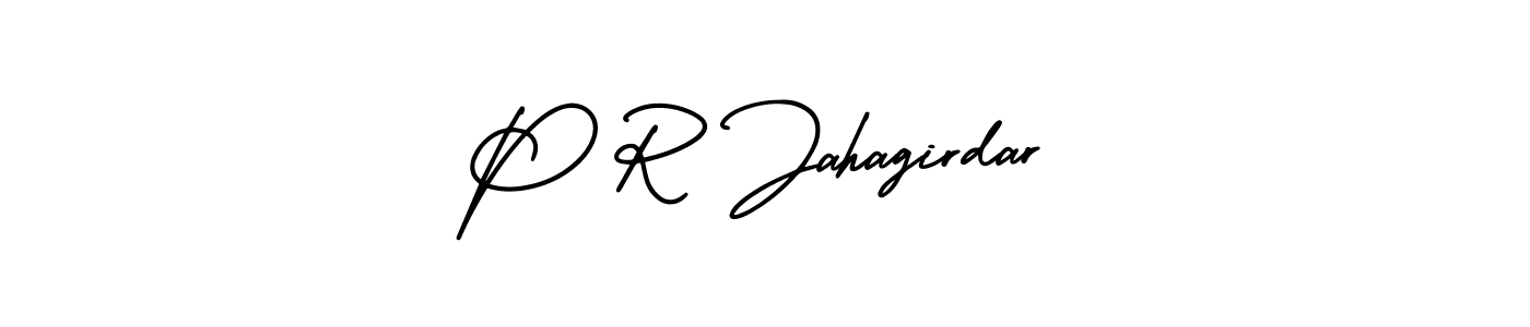 It looks lik you need a new signature style for name P R Jahagirdar. Design unique handwritten (AmerikaSignatureDemo-Regular) signature with our free signature maker in just a few clicks. P R Jahagirdar signature style 3 images and pictures png