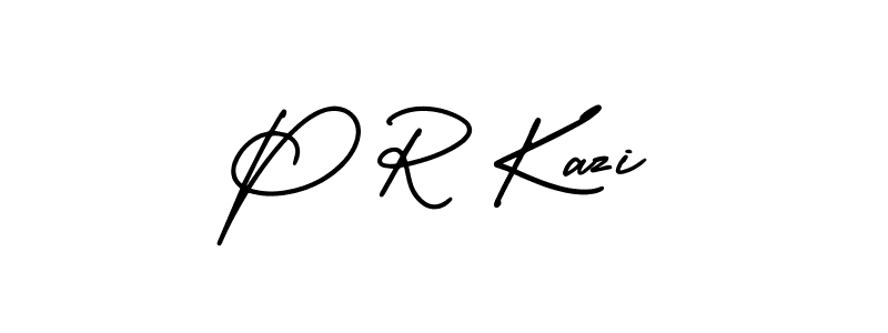 if you are searching for the best signature style for your name P R Kazi. so please give up your signature search. here we have designed multiple signature styles  using AmerikaSignatureDemo-Regular. P R Kazi signature style 3 images and pictures png