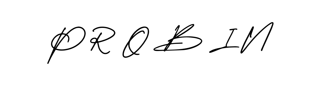 Also we have P R O B I N name is the best signature style. Create professional handwritten signature collection using AmerikaSignatureDemo-Regular autograph style. P R O B I N signature style 3 images and pictures png