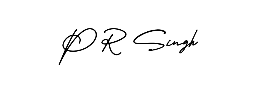 This is the best signature style for the P R Singh name. Also you like these signature font (AmerikaSignatureDemo-Regular). Mix name signature. P R Singh signature style 3 images and pictures png