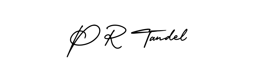 It looks lik you need a new signature style for name P R Tandel. Design unique handwritten (AmerikaSignatureDemo-Regular) signature with our free signature maker in just a few clicks. P R Tandel signature style 3 images and pictures png