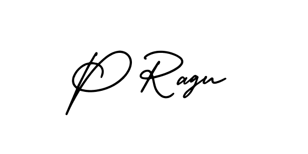 AmerikaSignatureDemo-Regular is a professional signature style that is perfect for those who want to add a touch of class to their signature. It is also a great choice for those who want to make their signature more unique. Get P Ragu name to fancy signature for free. P Ragu signature style 3 images and pictures png
