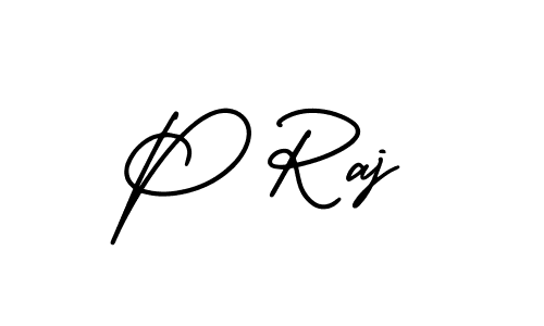 AmerikaSignatureDemo-Regular is a professional signature style that is perfect for those who want to add a touch of class to their signature. It is also a great choice for those who want to make their signature more unique. Get P Raj name to fancy signature for free. P Raj signature style 3 images and pictures png