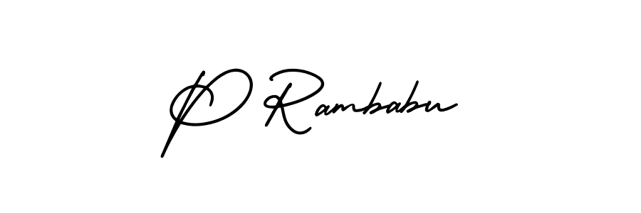 Make a short P Rambabu signature style. Manage your documents anywhere anytime using AmerikaSignatureDemo-Regular. Create and add eSignatures, submit forms, share and send files easily. P Rambabu signature style 3 images and pictures png