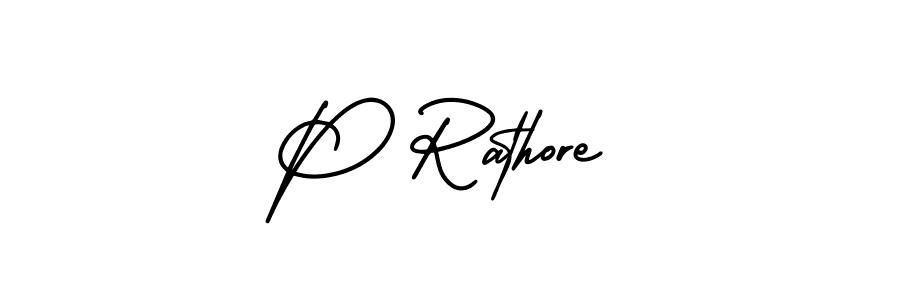 if you are searching for the best signature style for your name P Rathore. so please give up your signature search. here we have designed multiple signature styles  using AmerikaSignatureDemo-Regular. P Rathore signature style 3 images and pictures png