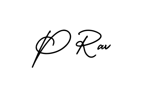 Best and Professional Signature Style for P Rav. AmerikaSignatureDemo-Regular Best Signature Style Collection. P Rav signature style 3 images and pictures png