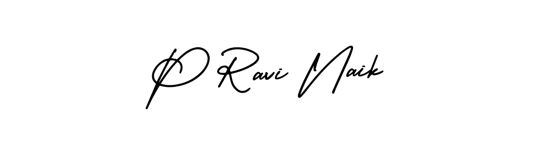 AmerikaSignatureDemo-Regular is a professional signature style that is perfect for those who want to add a touch of class to their signature. It is also a great choice for those who want to make their signature more unique. Get P Ravi Naik name to fancy signature for free. P Ravi Naik signature style 3 images and pictures png