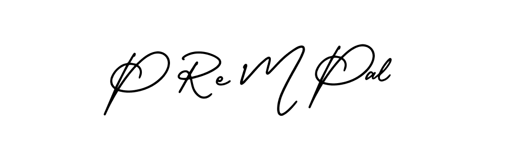How to make P Re M Pal name signature. Use AmerikaSignatureDemo-Regular style for creating short signs online. This is the latest handwritten sign. P Re M Pal signature style 3 images and pictures png