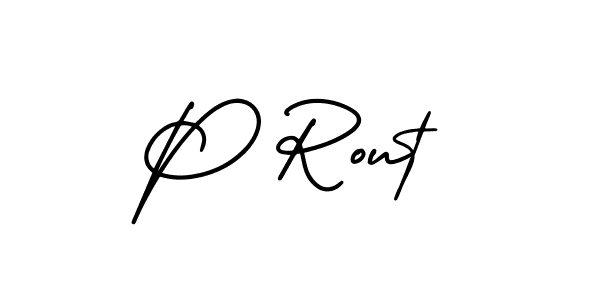 You should practise on your own different ways (AmerikaSignatureDemo-Regular) to write your name (P Rout) in signature. don't let someone else do it for you. P Rout signature style 3 images and pictures png