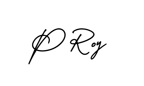 How to make P Roy signature? AmerikaSignatureDemo-Regular is a professional autograph style. Create handwritten signature for P Roy name. P Roy signature style 3 images and pictures png