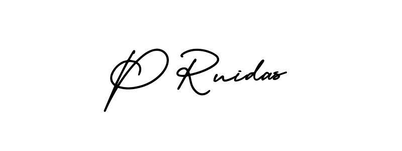 Best and Professional Signature Style for P Ruidas. AmerikaSignatureDemo-Regular Best Signature Style Collection. P Ruidas signature style 3 images and pictures png