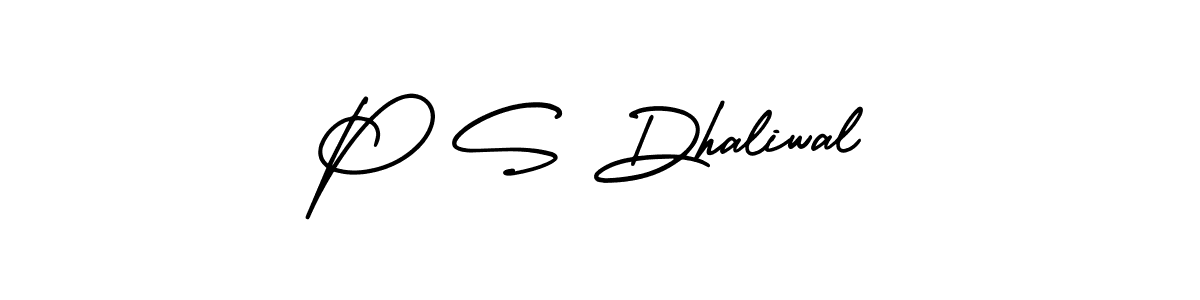 How to Draw P S Dhaliwal signature style? AmerikaSignatureDemo-Regular is a latest design signature styles for name P S Dhaliwal. P S Dhaliwal signature style 3 images and pictures png