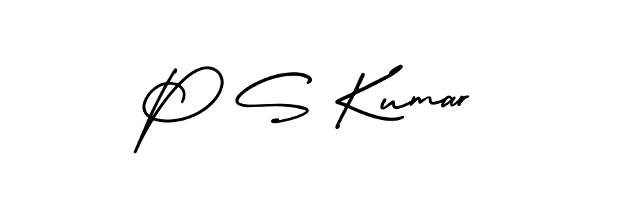 if you are searching for the best signature style for your name P S Kumar. so please give up your signature search. here we have designed multiple signature styles  using AmerikaSignatureDemo-Regular. P S Kumar signature style 3 images and pictures png