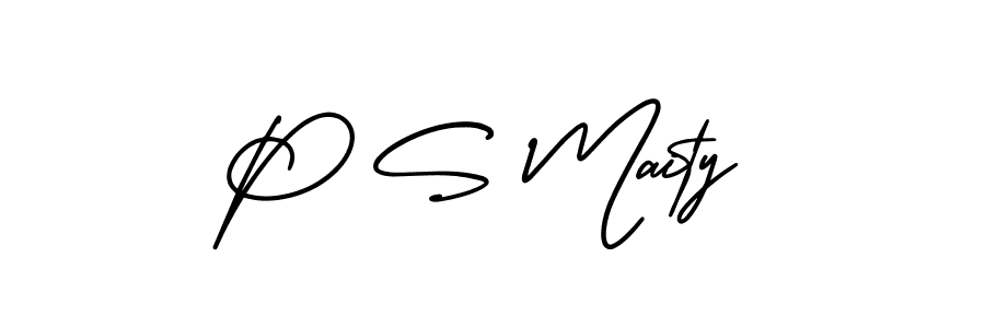 Once you've used our free online signature maker to create your best signature AmerikaSignatureDemo-Regular style, it's time to enjoy all of the benefits that P S Maity name signing documents. P S Maity signature style 3 images and pictures png