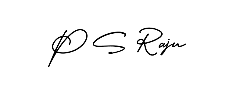 Best and Professional Signature Style for P S Raju. AmerikaSignatureDemo-Regular Best Signature Style Collection. P S Raju signature style 3 images and pictures png