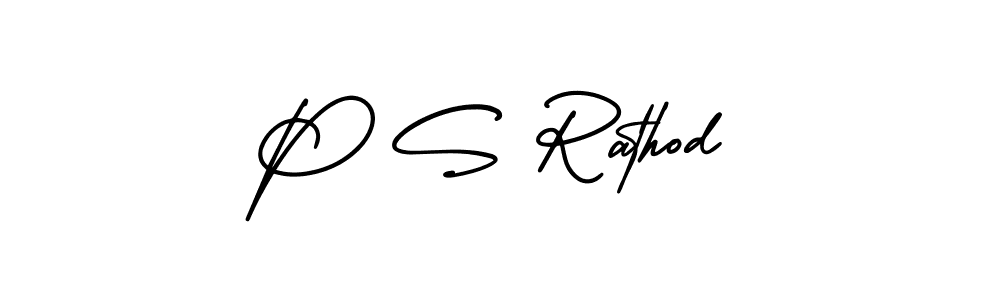 AmerikaSignatureDemo-Regular is a professional signature style that is perfect for those who want to add a touch of class to their signature. It is also a great choice for those who want to make their signature more unique. Get P S Rathod name to fancy signature for free. P S Rathod signature style 3 images and pictures png