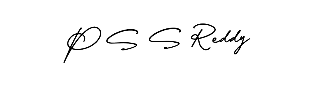 Design your own signature with our free online signature maker. With this signature software, you can create a handwritten (AmerikaSignatureDemo-Regular) signature for name P S S Reddy. P S S Reddy signature style 3 images and pictures png