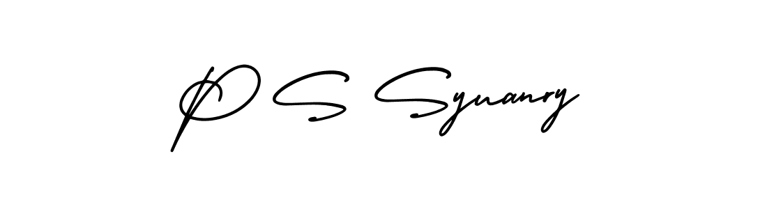 How to make P S Syuanry signature? AmerikaSignatureDemo-Regular is a professional autograph style. Create handwritten signature for P S Syuanry name. P S Syuanry signature style 3 images and pictures png