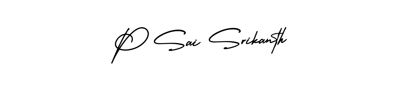 Similarly AmerikaSignatureDemo-Regular is the best handwritten signature design. Signature creator online .You can use it as an online autograph creator for name P Sai Srikanth. P Sai Srikanth signature style 3 images and pictures png