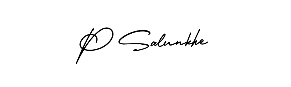 Similarly AmerikaSignatureDemo-Regular is the best handwritten signature design. Signature creator online .You can use it as an online autograph creator for name P Salunkhe. P Salunkhe signature style 3 images and pictures png