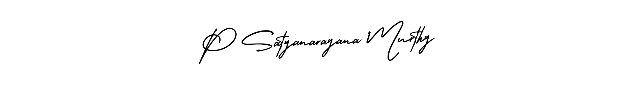 How to make P Satyanarayana Murthy signature? AmerikaSignatureDemo-Regular is a professional autograph style. Create handwritten signature for P Satyanarayana Murthy name. P Satyanarayana Murthy signature style 3 images and pictures png