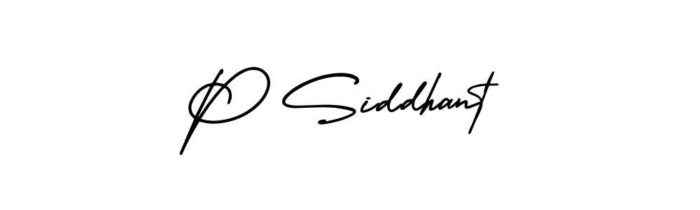 It looks lik you need a new signature style for name P Siddhant. Design unique handwritten (AmerikaSignatureDemo-Regular) signature with our free signature maker in just a few clicks. P Siddhant signature style 3 images and pictures png