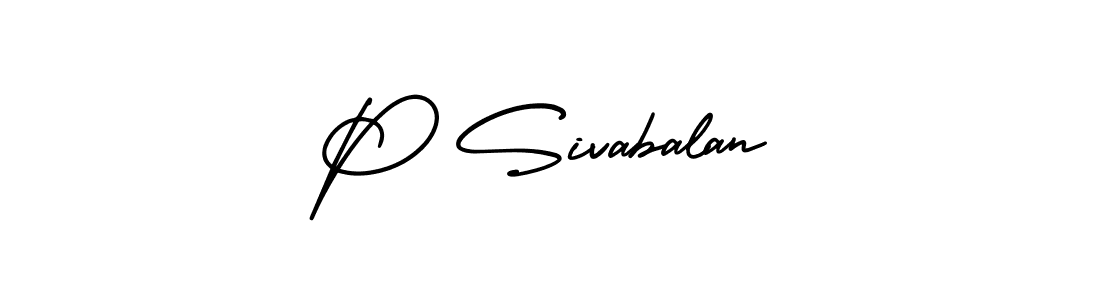 AmerikaSignatureDemo-Regular is a professional signature style that is perfect for those who want to add a touch of class to their signature. It is also a great choice for those who want to make their signature more unique. Get P Sivabalan name to fancy signature for free. P Sivabalan signature style 3 images and pictures png