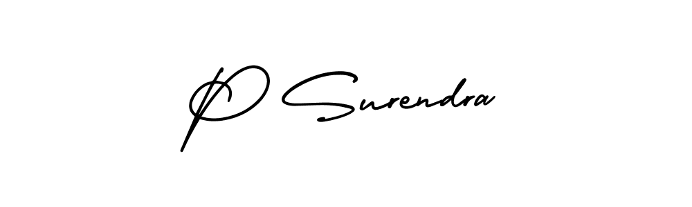 Once you've used our free online signature maker to create your best signature AmerikaSignatureDemo-Regular style, it's time to enjoy all of the benefits that P Surendra name signing documents. P Surendra signature style 3 images and pictures png