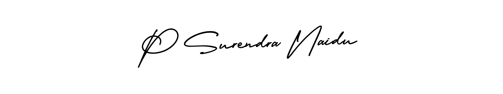 Check out images of Autograph of P Surendra Naidu name. Actor P Surendra Naidu Signature Style. AmerikaSignatureDemo-Regular is a professional sign style online. P Surendra Naidu signature style 3 images and pictures png