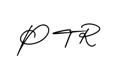 How to make P T R signature? AmerikaSignatureDemo-Regular is a professional autograph style. Create handwritten signature for P T R name. P T R signature style 3 images and pictures png