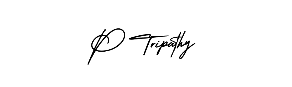 How to make P Tripathy signature? AmerikaSignatureDemo-Regular is a professional autograph style. Create handwritten signature for P Tripathy name. P Tripathy signature style 3 images and pictures png