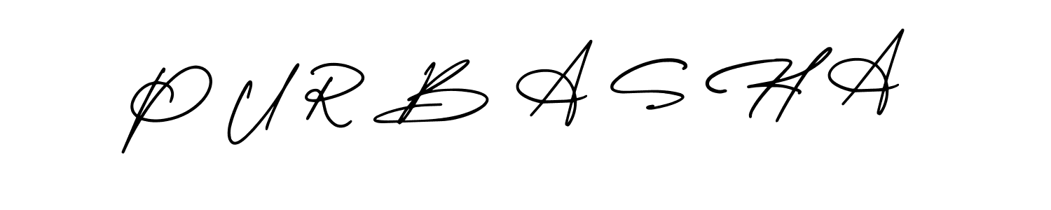 Create a beautiful signature design for name P U R B A S H A. With this signature (AmerikaSignatureDemo-Regular) fonts, you can make a handwritten signature for free. P U R B A S H A signature style 3 images and pictures png