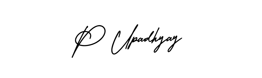 Design your own signature with our free online signature maker. With this signature software, you can create a handwritten (AmerikaSignatureDemo-Regular) signature for name P Upadhyay. P Upadhyay signature style 3 images and pictures png