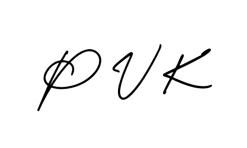 Create a beautiful signature design for name P V K. With this signature (AmerikaSignatureDemo-Regular) fonts, you can make a handwritten signature for free. P V K signature style 3 images and pictures png
