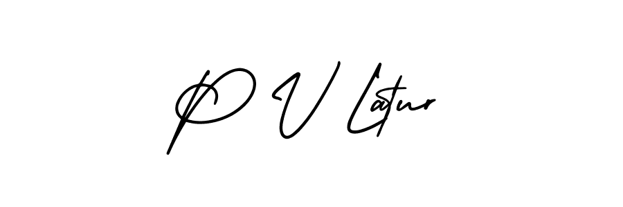 Once you've used our free online signature maker to create your best signature AmerikaSignatureDemo-Regular style, it's time to enjoy all of the benefits that P V Latur name signing documents. P V Latur signature style 3 images and pictures png