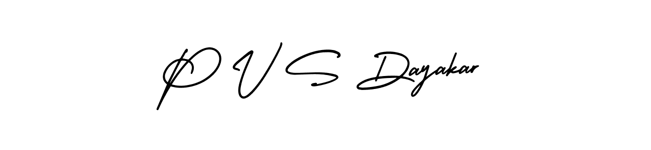 How to Draw P V S Dayakar signature style? AmerikaSignatureDemo-Regular is a latest design signature styles for name P V S Dayakar. P V S Dayakar signature style 3 images and pictures png