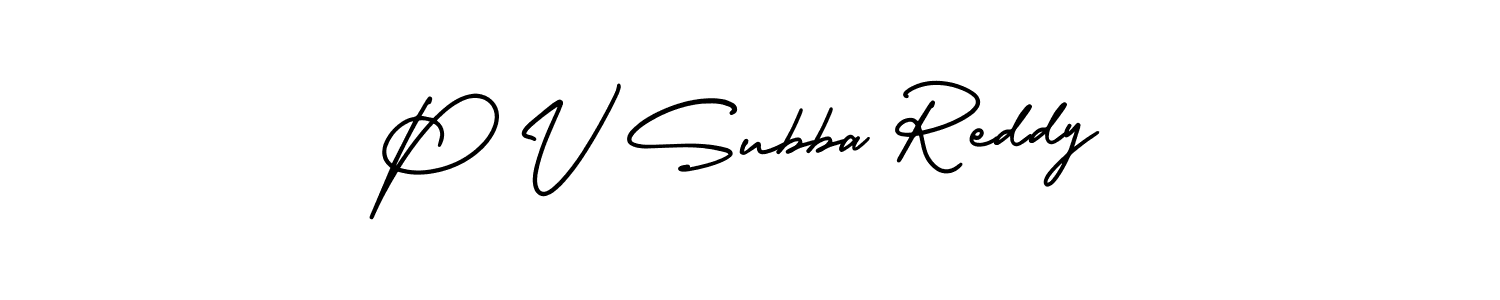 if you are searching for the best signature style for your name P V Subba Reddy. so please give up your signature search. here we have designed multiple signature styles  using AmerikaSignatureDemo-Regular. P V Subba Reddy signature style 3 images and pictures png