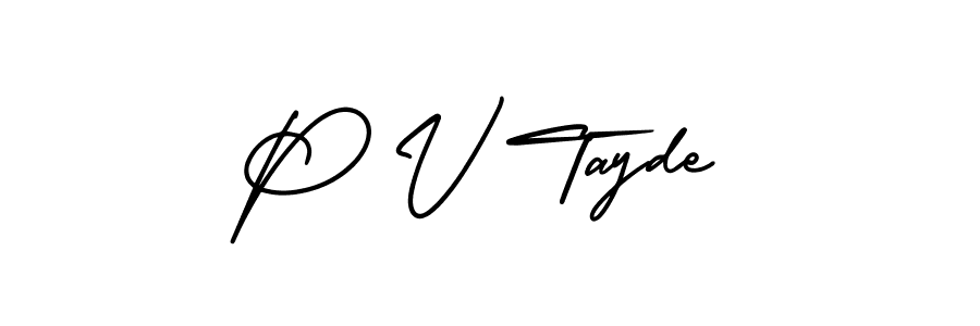 Also we have P V Tayde name is the best signature style. Create professional handwritten signature collection using AmerikaSignatureDemo-Regular autograph style. P V Tayde signature style 3 images and pictures png