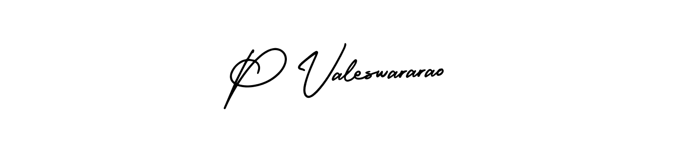Make a beautiful signature design for name P Valeswararao. Use this online signature maker to create a handwritten signature for free. P Valeswararao signature style 3 images and pictures png