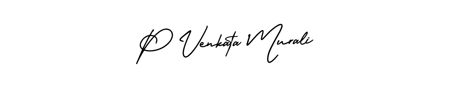 Also You can easily find your signature by using the search form. We will create P Venkata Murali name handwritten signature images for you free of cost using AmerikaSignatureDemo-Regular sign style. P Venkata Murali signature style 3 images and pictures png